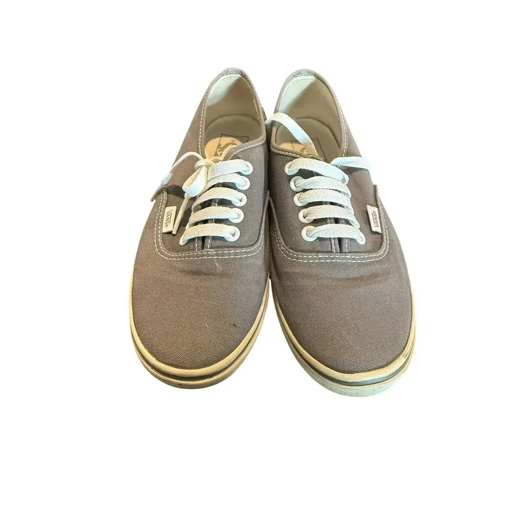 Vans Authentic Gray Canvas Sneakers Men’s 5.5 Women’s 7 Low Top Shoes